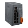8-port 10/100 Mbps Ethernet with 1 fiber port Switch (Single mode 30 km, SC connector)ICP DAS